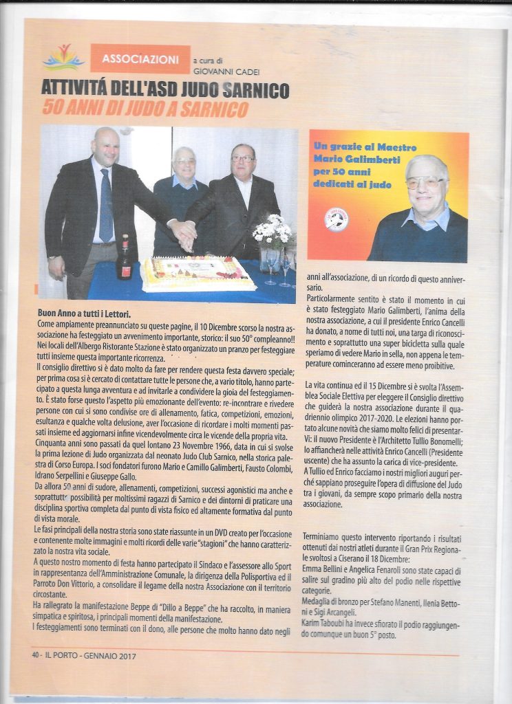 Storia Asd Judo Sarnico - anni 2000