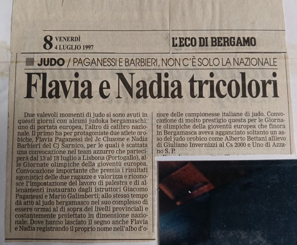 Storia ASD Judo Sarnico - i Successi anni 90