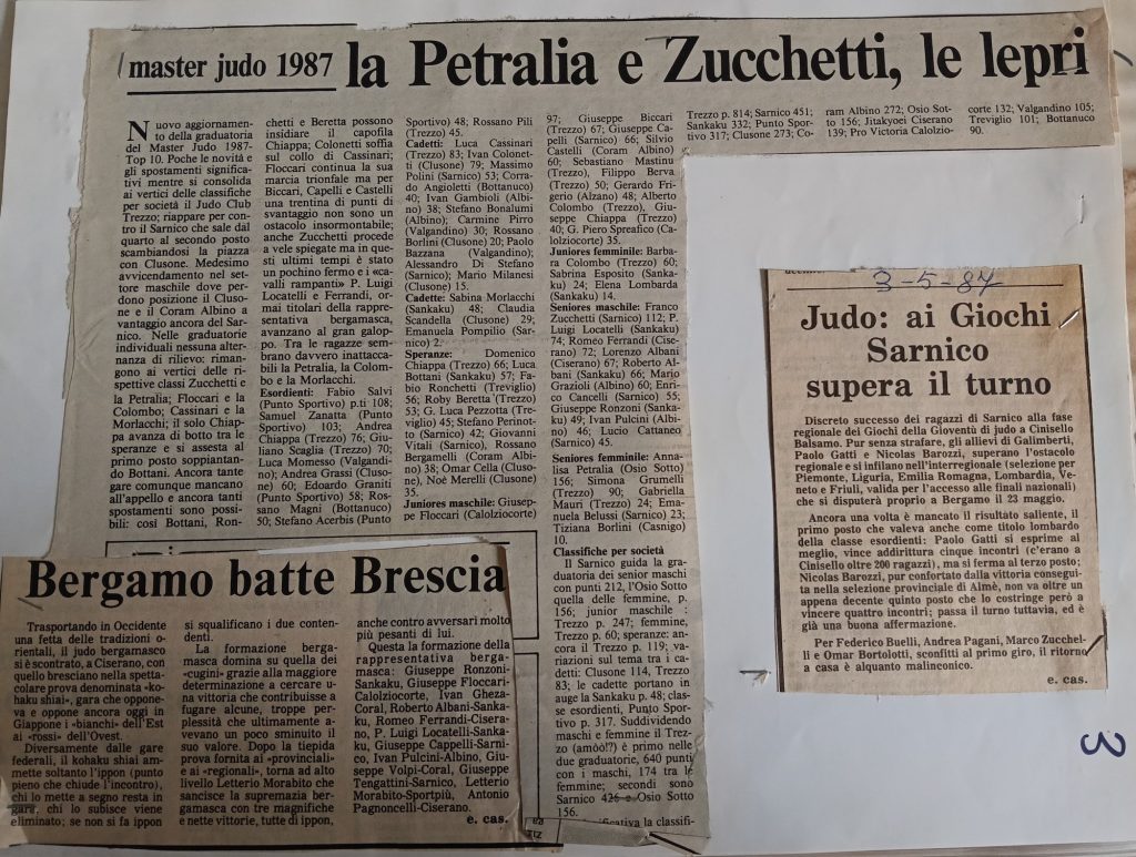 Storia ASD Judo Sarnico - i Successi anni 90