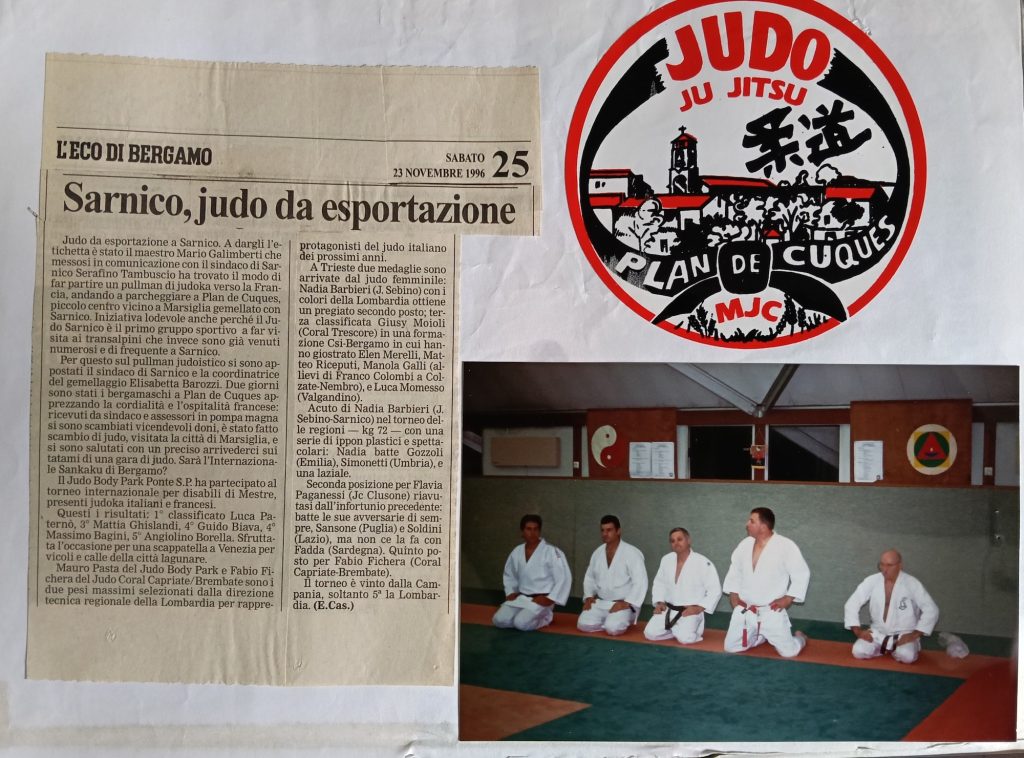 Storia ASD Judo Sarnico - i Successi anni 90