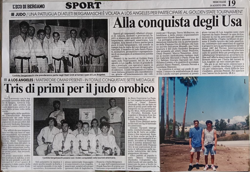Storia ASD Judo Sarnico - i Successi anni 90