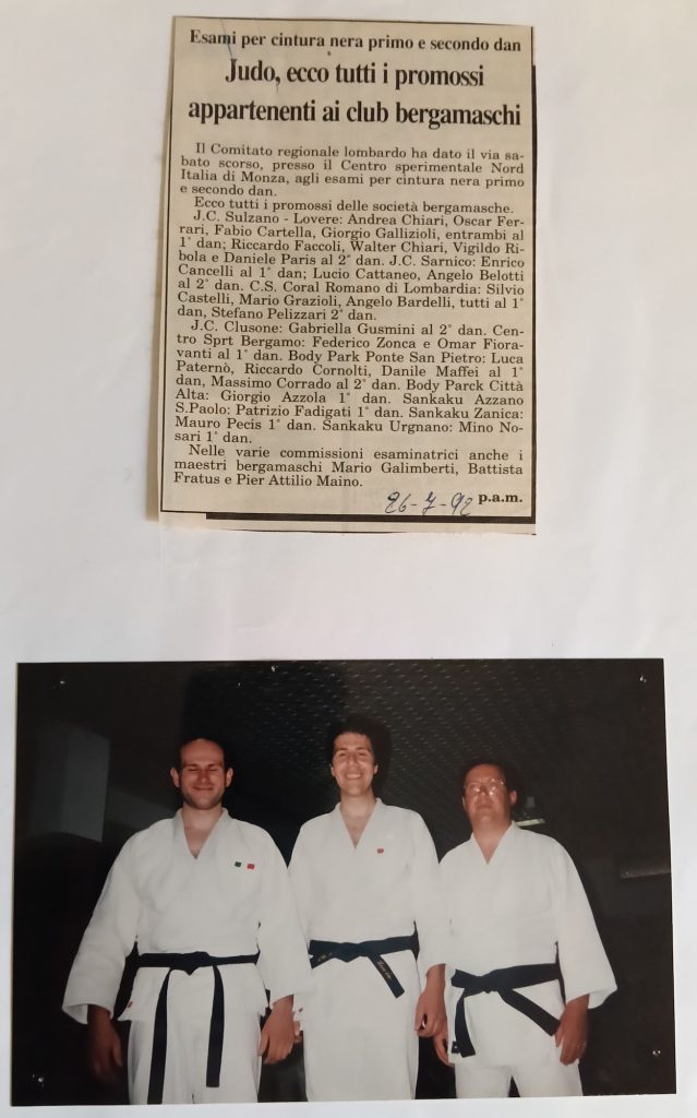 Storia ASD Judo Sarnico - i Successi anni 90