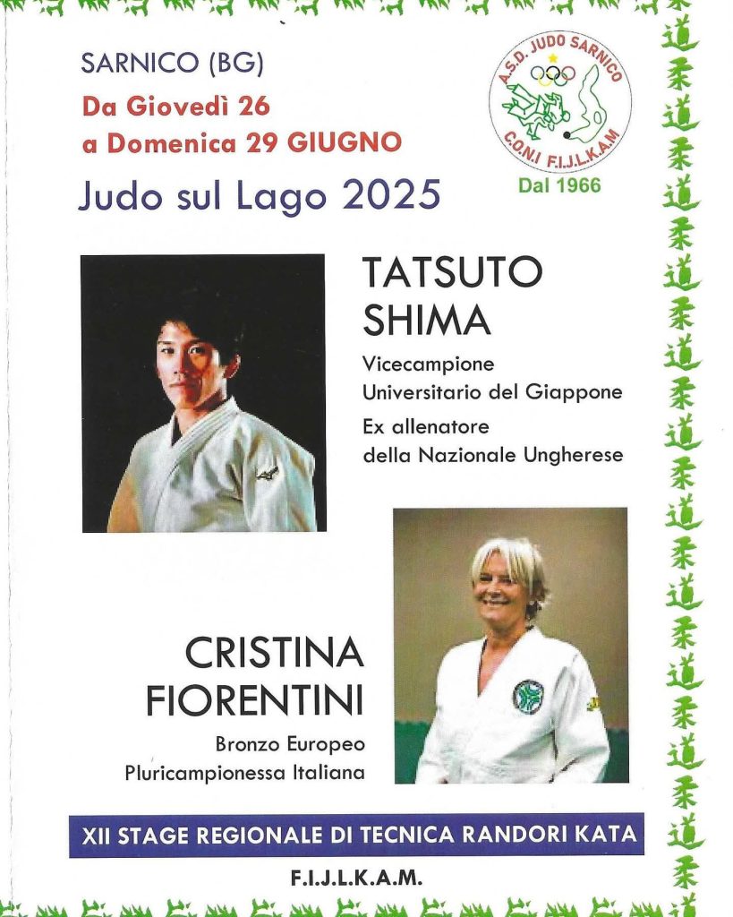 Stage Judo sul Lago d'Iseo giugno 2025